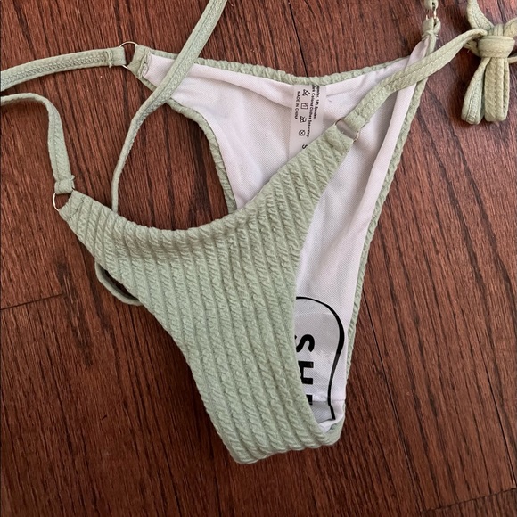 SHEIN textured side tie bikini - Picture 3 of 4